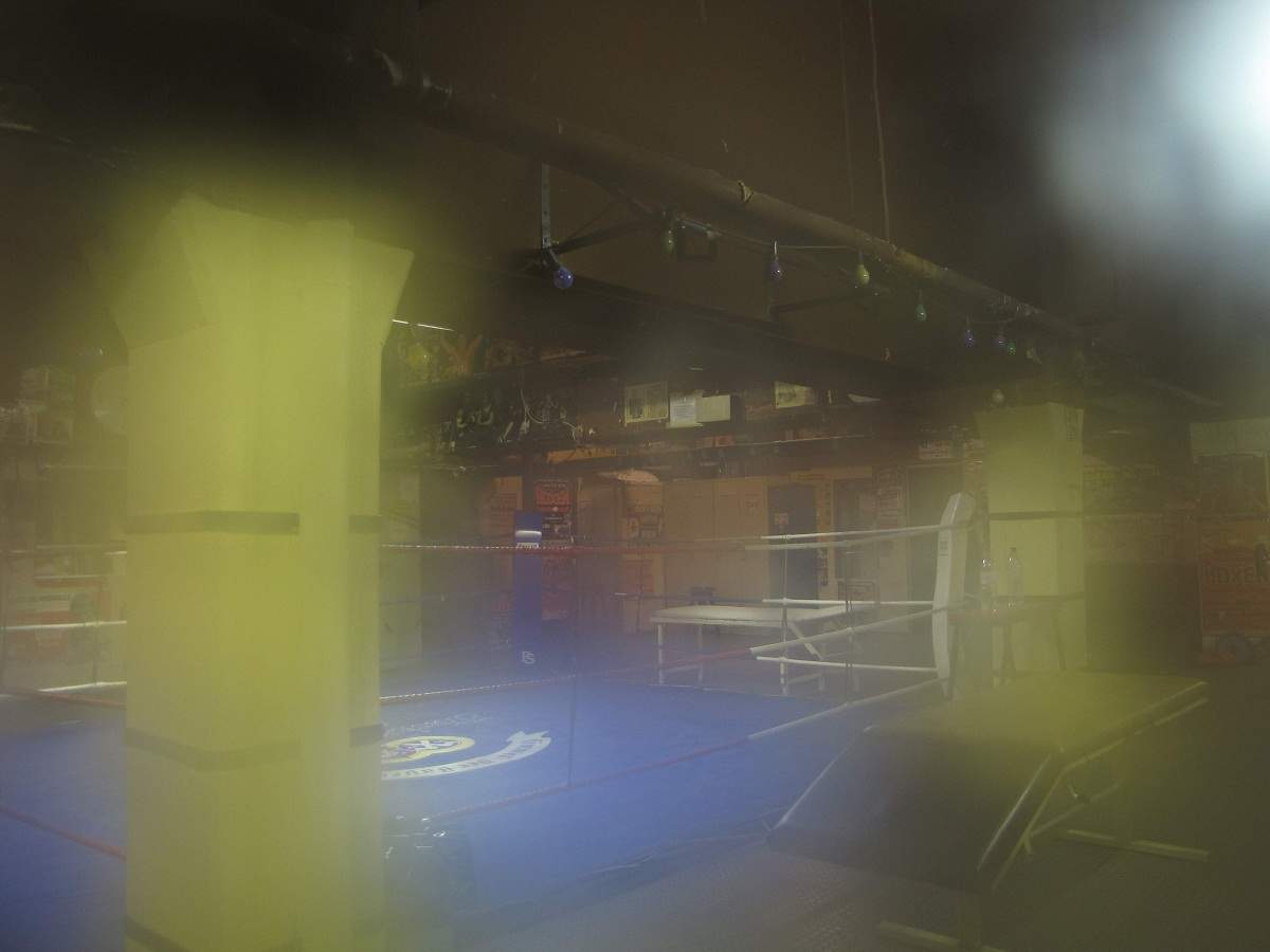 Boxring im Keller der "Ritze"