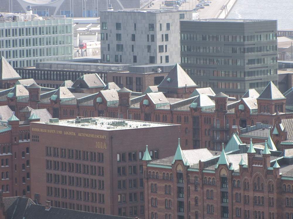 Blick von St. Nikolai - Speicherstadt