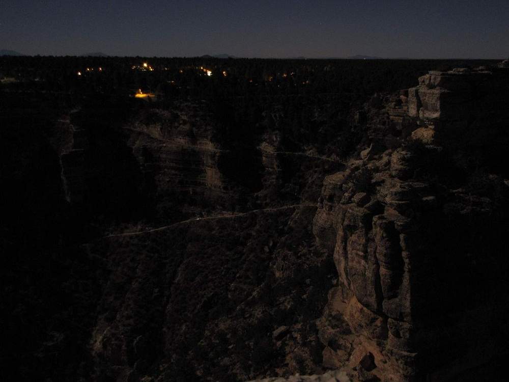 Grand Canyon at night