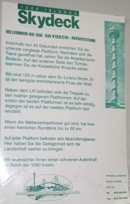 Skydeck Info