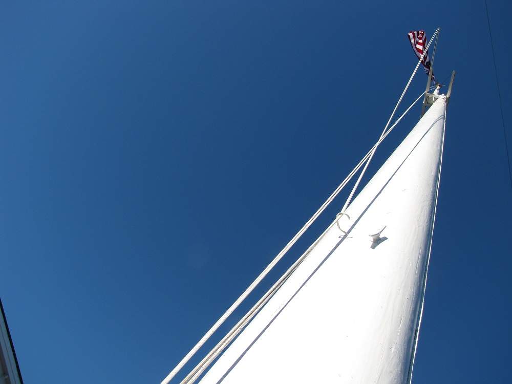 Mystic, Connecticut - Fahnenmast