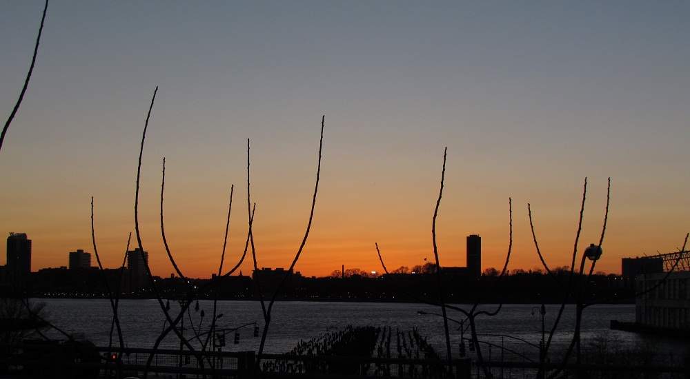 Sunset over New Jersey