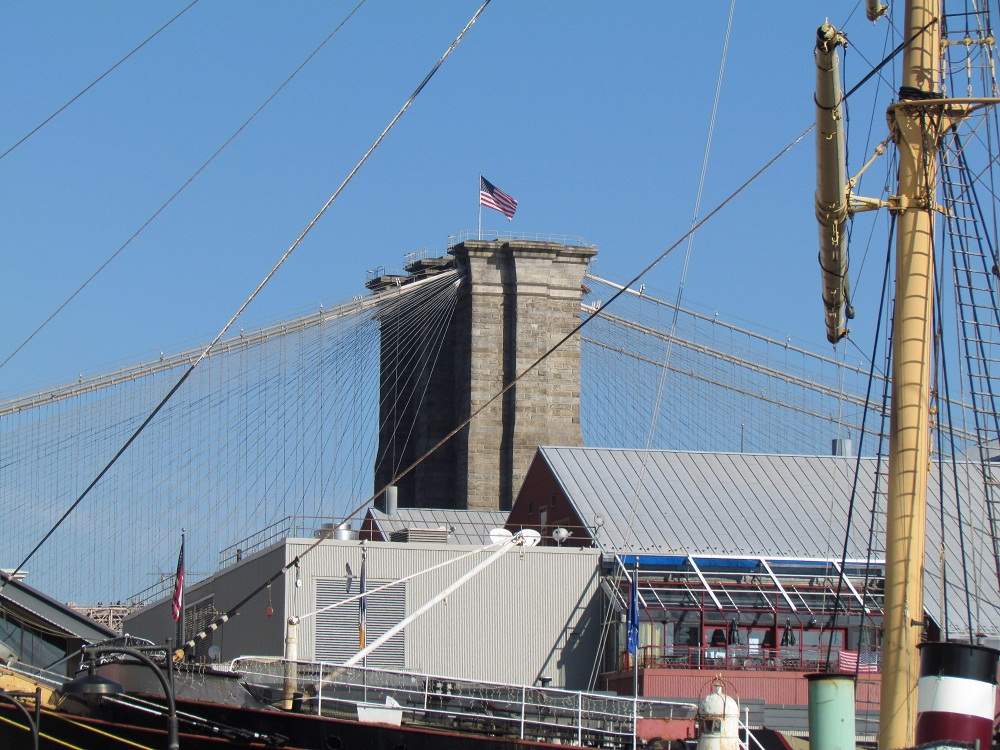 Blick auf die Brooklyn Bridge